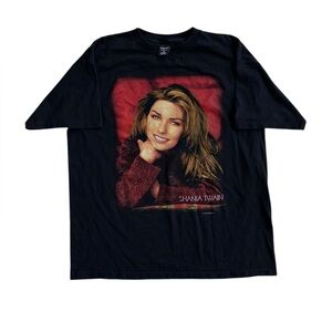 Vintage 1998 Shania Twain Portrait Tee XL Polygram Single Stitch Sleeve